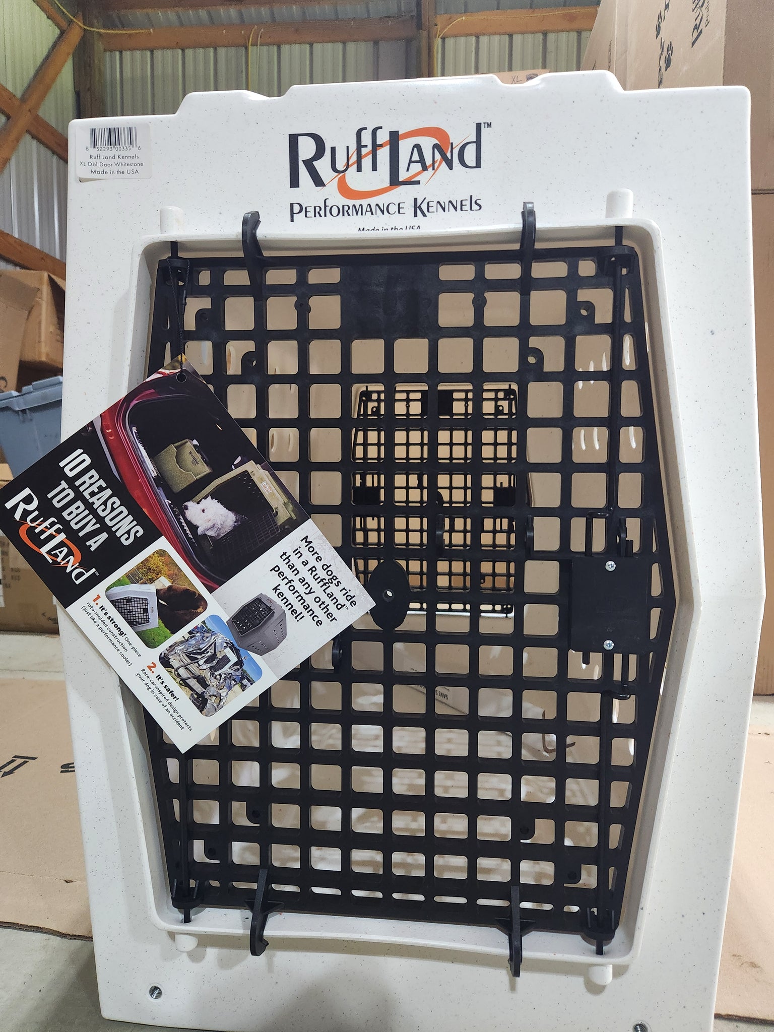 Ruff Land Extra Large Double Door Front/Back Dog Kennel