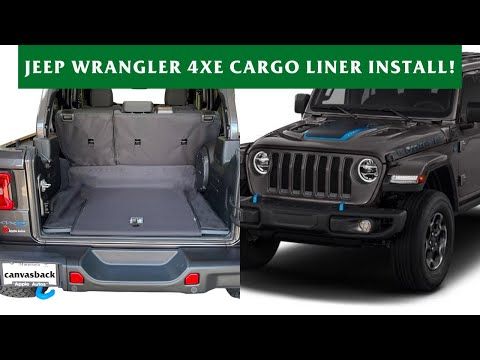 Jeep Wrangler 4xe Hybrid Canvasback Cargo Liner 2024-2025 FREE SHIPPING